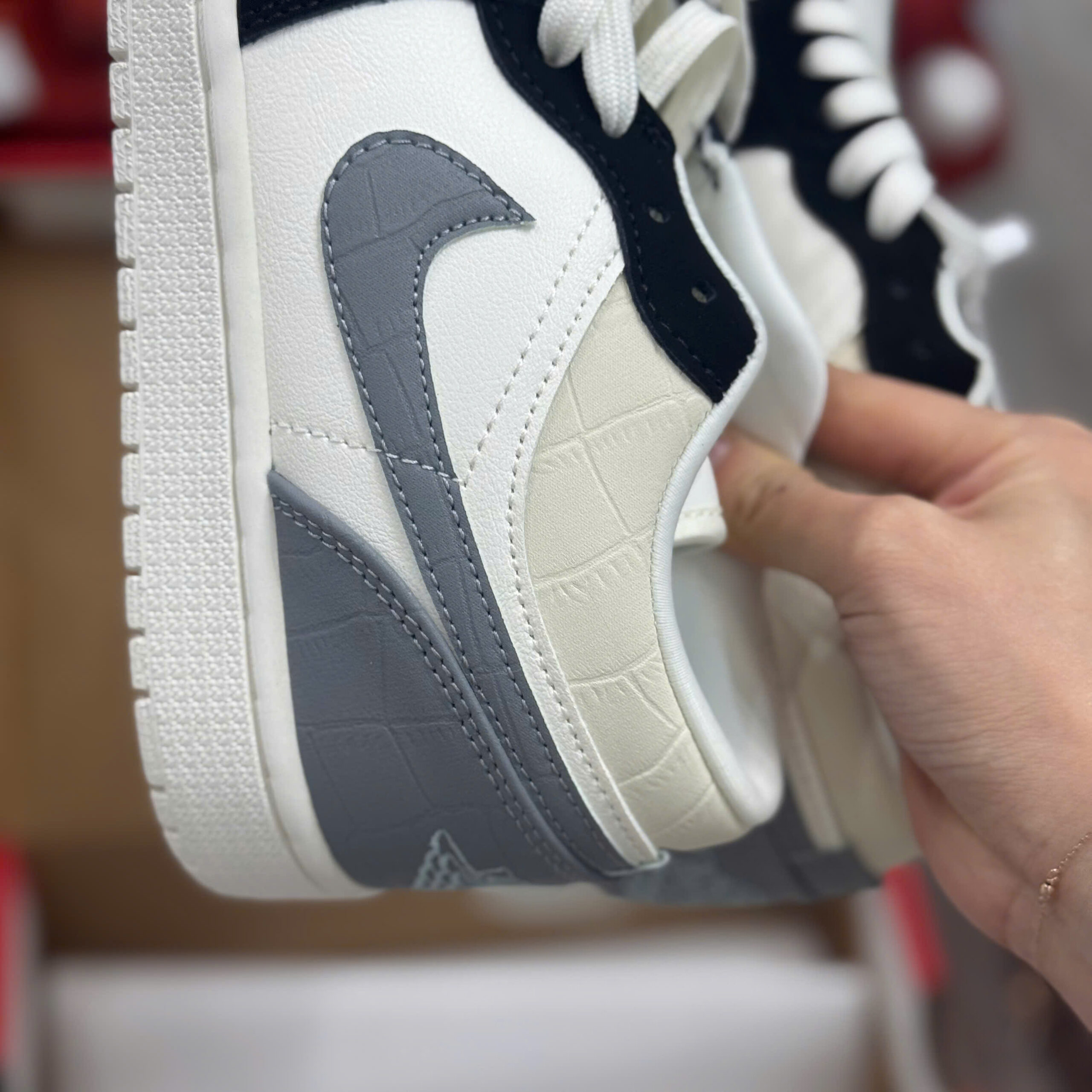 Jordan 1 Low Sail Light Smoke Grey - Ảnh 4