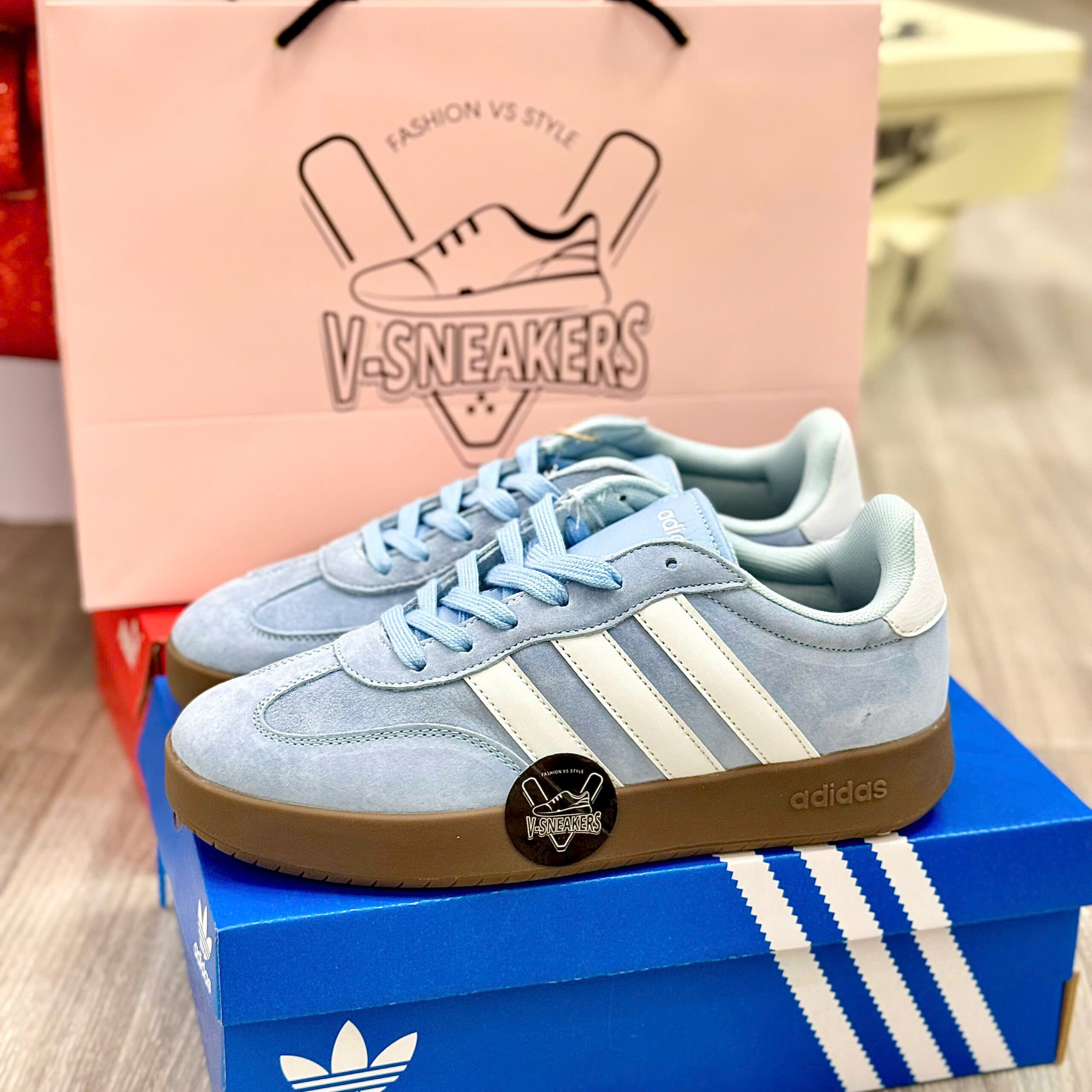 Adidas Barreda Blue - Ảnh 3